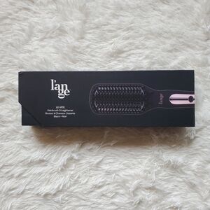 NIB L'ange Le Vite Hair Brush Hair Straightener Rose Gold & Black Negative Ion